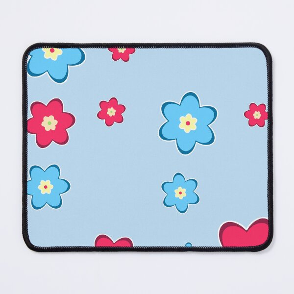 Item preview, vintage fantasy flowers over blue designed and sold by Filigranas Digitales.