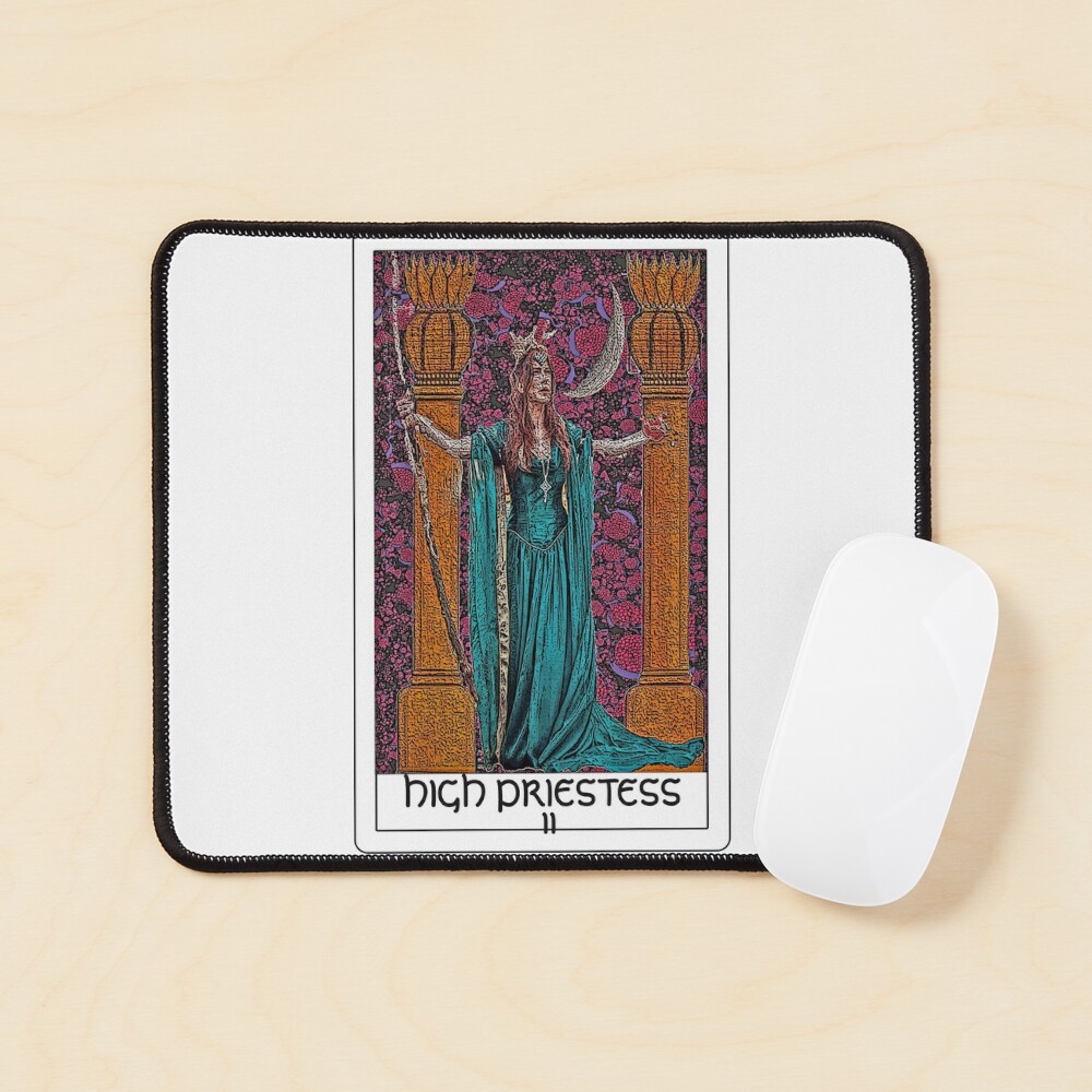 The High Priestess Tarot bywhacky Mouse Pad