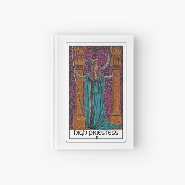 The High Priestess Tarot bywhacky Hardcover Journal