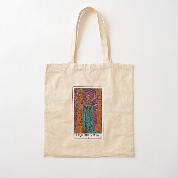 The High Priestess Tarot bywhacky Cotton Tote Bag