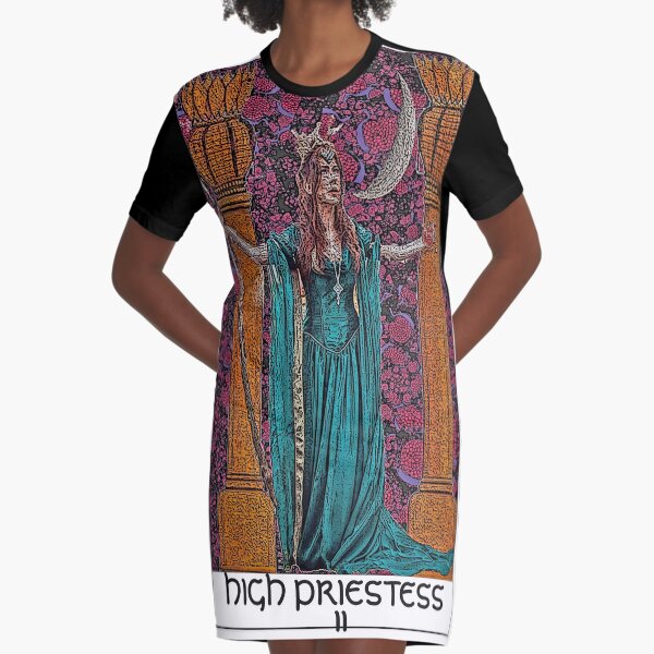The High Priestess Tarot bywhacky Graphic T-Shirt Dress