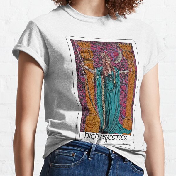 The High Priestess Tarot bywhacky Classic T-Shirt