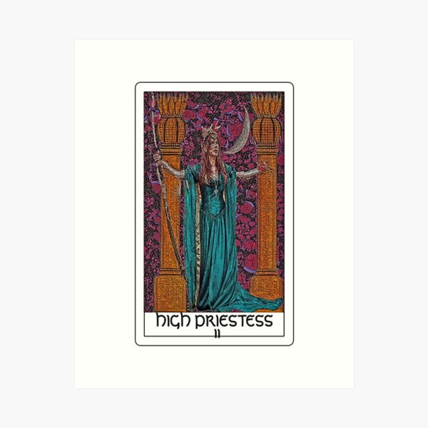 The High Priestess Tarot bywhacky Art Print