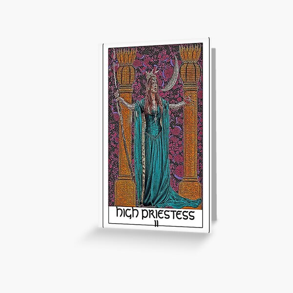 The High Priestess Tarot bywhacky Greeting Card