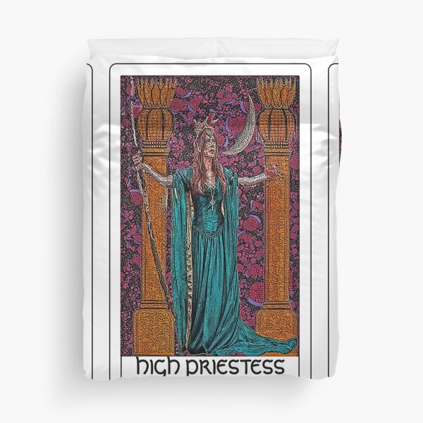 The High Priestess Tarot bywhacky Duvet Cover