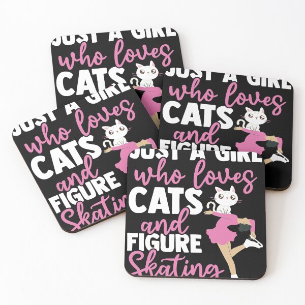 Item preview, Just A Girl Who Loves Cats And Figure Skating designed and sold by MakeGoodChoices.