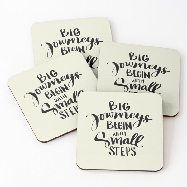 Item preview, Big journeys begin with small steps designed and sold by BROWNEESHOUSE.
