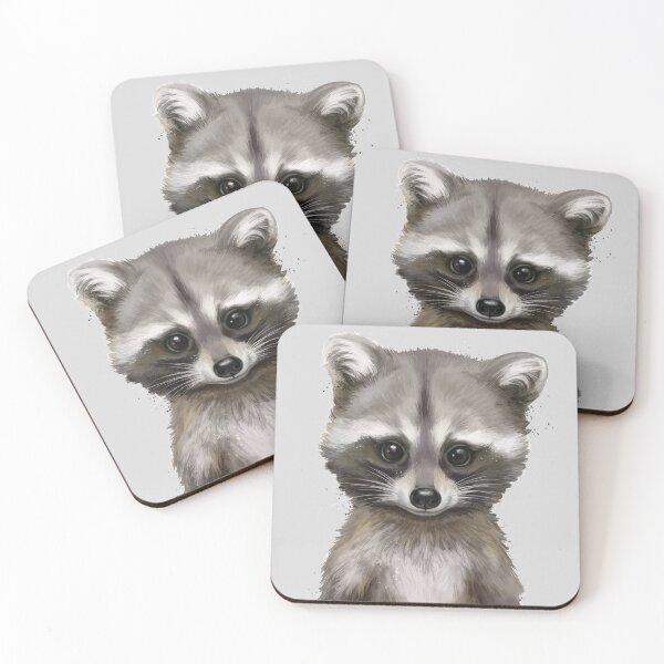 Item preview, baby raccoon designed and sold by Niti-Niti.