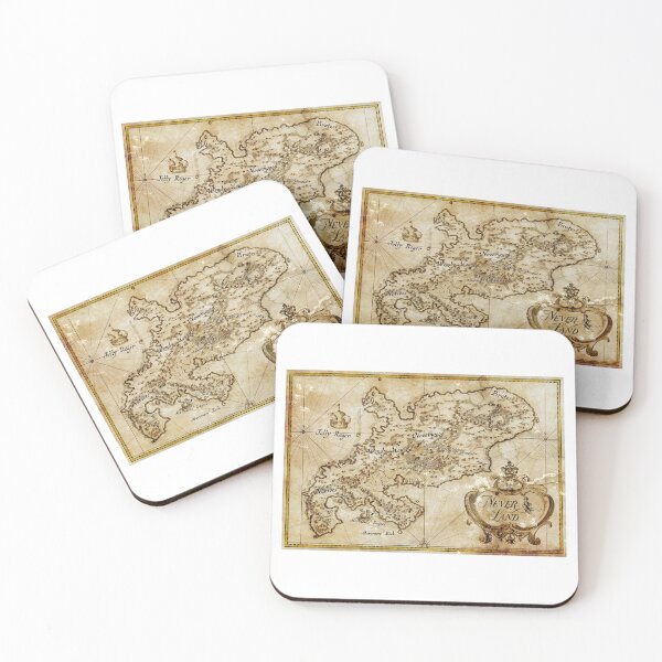 Item preview, Peter Pan's Neverland Map designed and sold by moviemaniacs.