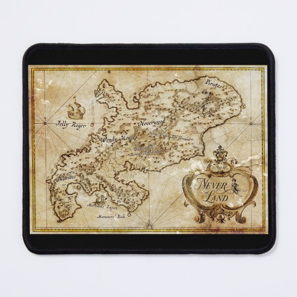 Item preview, Peter Pan's Neverland Map designed and sold by moviemaniacs.