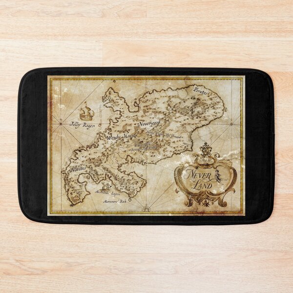 Item preview, Peter Pan's Neverland Map designed and sold by moviemaniacs.