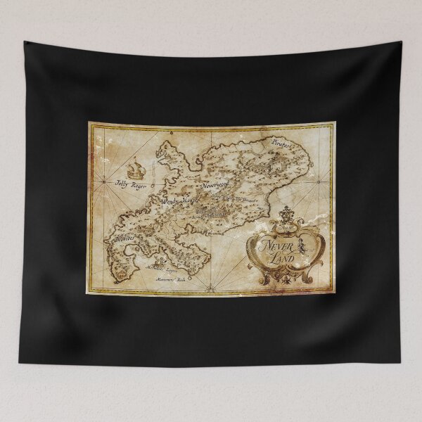 Item preview, Peter Pan's Neverland Map designed and sold by moviemaniacs.