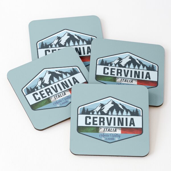 Item preview, Cervinia Italy Italia Ski Skiing Sticker T-Shirt 01 designed and sold by OuterShellUK.