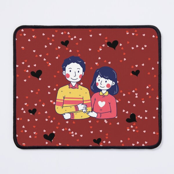 a couple Holding each other Mouse Pad