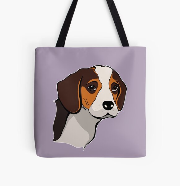 Personalised 'Beagle' Dog Canvas Tote Bag GIFT FOR PET DOG OWNER