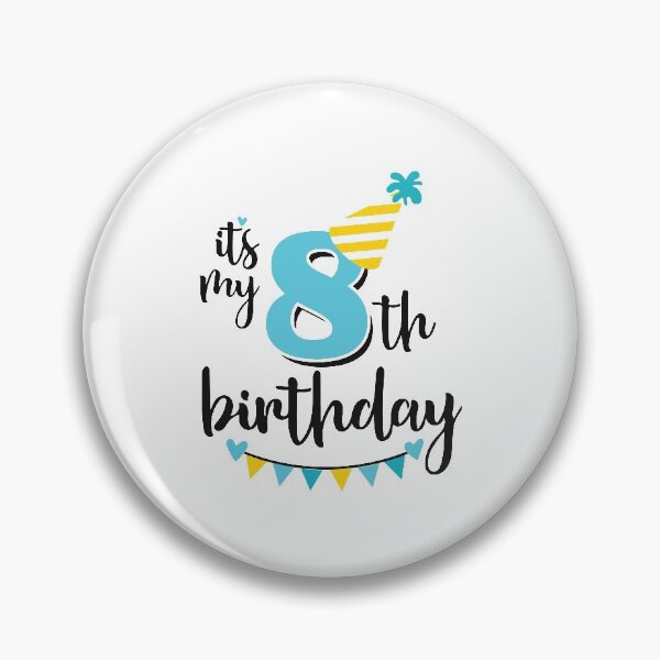 Item preview, 8th birthday 8 years of being awesome 8 years kid girl boy Off birthday Vacation Inspiration Joy Mood designed and sold by DesignByHeartUK.