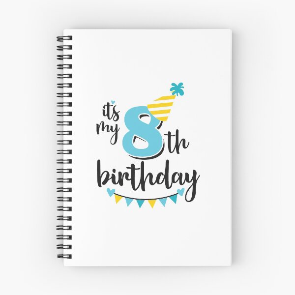 Item preview, 8th birthday 8 years of being awesome 8 years kid girl boy Off birthday Vacation Inspiration Joy Mood designed and sold by DesignByHeartUK.