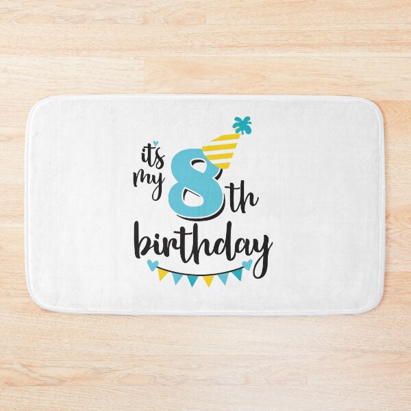 Item preview, 8th birthday 8 years of being awesome 8 years kid girl boy Off birthday Vacation Inspiration Joy Mood designed and sold by DesignByHeartUK.