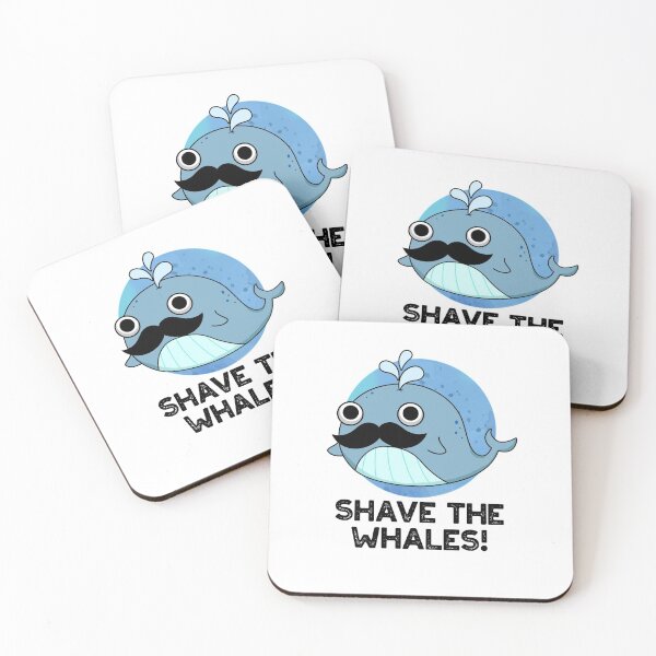 Item preview, Shave The Whales Funny Animal Puns  designed and sold by punnybone.