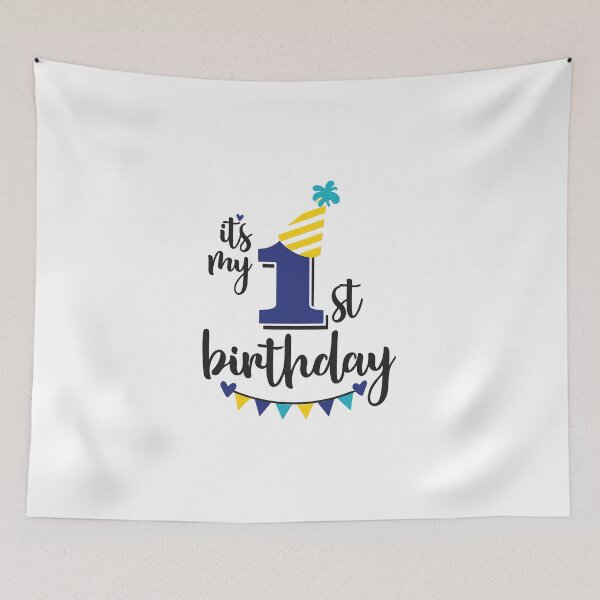 Item preview, 1st birthday 1 year of being awesome 1 year kid girl boy Off birthday Vacation Inspiration Joy Mood designed and sold by DesignByHeartUK.