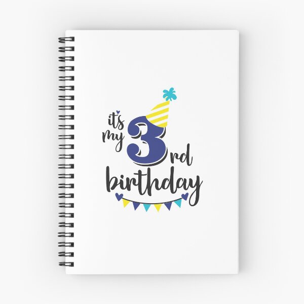 Item preview, 3rd birthday 3 years of being awesome 3 years kid girl boy Off birthday Vacation Inspiration Joy Mood designed and sold by DesignByHeartUK.