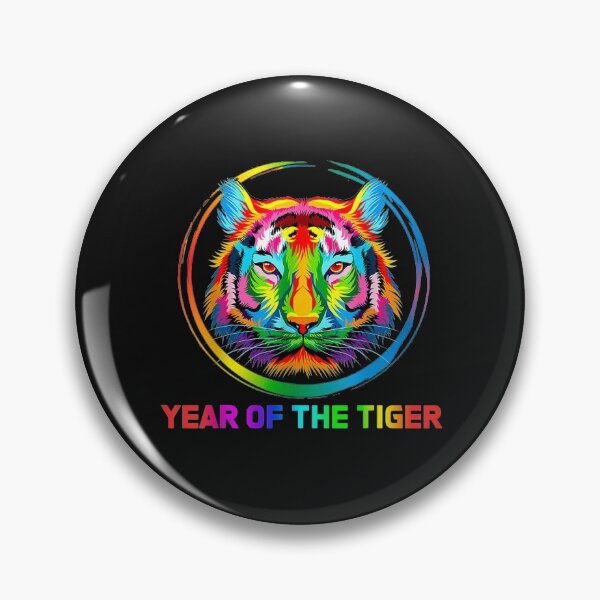 Item preview, Colorful Tiger Face CNY Happy New Year of the Tiger 2022 T-Shirt designed and sold by Chambers-Avara.