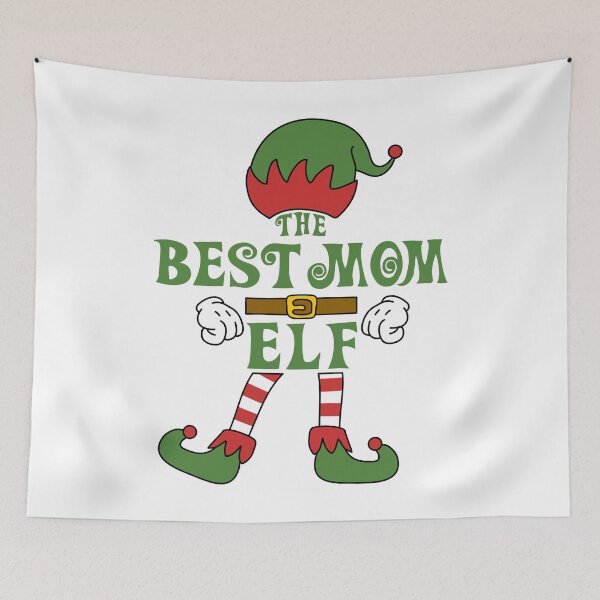 Item preview, The Best Mom Elf Christmas Family Matching Outfits Group Attire designed and sold by onicon.