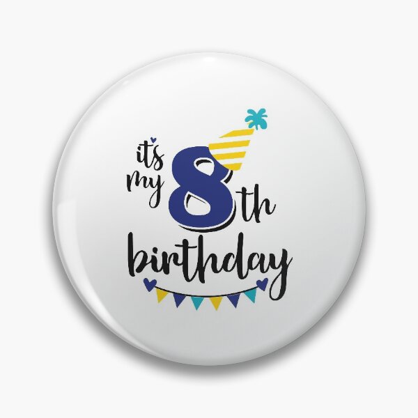 Item preview, 8th birthday 8 years of being awesome 8 years kid girl boy Off birthday Vacation Inspiration Joy Mood designed and sold by DesignByHeartUK.