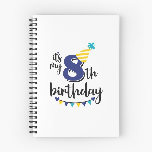 Item preview, 8th birthday 8 years of being awesome 8 years kid girl boy Off birthday Vacation Inspiration Joy Mood designed and sold by DesignByHeartUK.