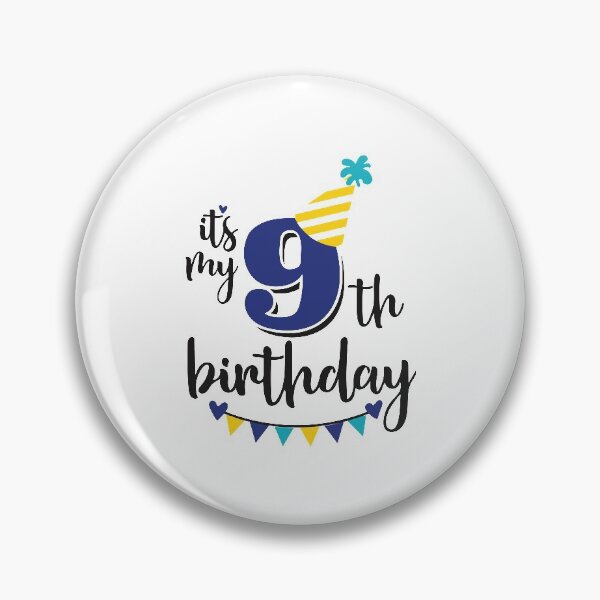 Item preview, 9th birthday 9 years of being awesome9 years kid girl boy Off birthday Vacation Inspiration Joy Mood designed and sold by DesignByHeartUK.