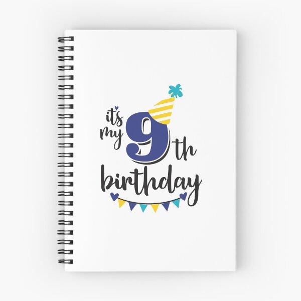 Item preview, 9th birthday 9 years of being awesome9 years kid girl boy Off birthday Vacation Inspiration Joy Mood designed and sold by DesignByHeartUK.