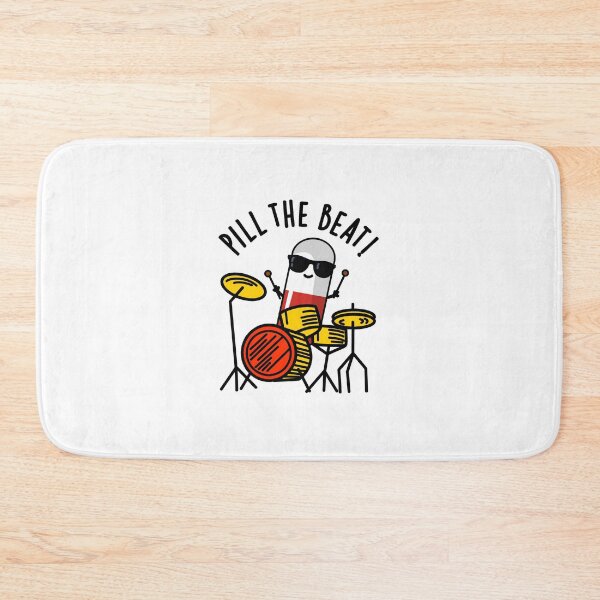 Item preview, Pill The Beat Funny Medicine Puns  designed and sold by punnybone.