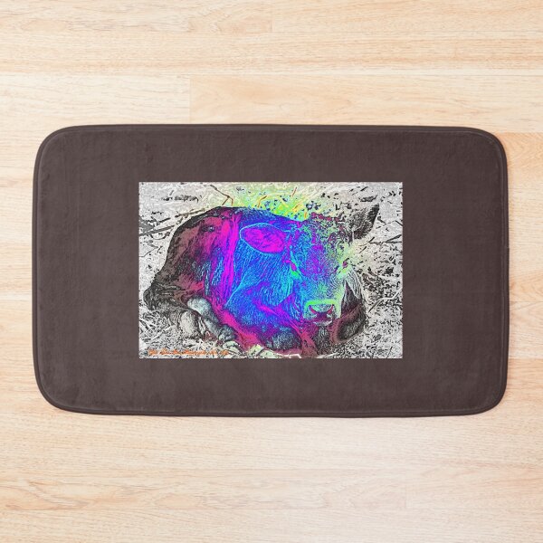 Item preview, RAINBOW BLUE MOO CALF  designed and sold by Opalbluerose.