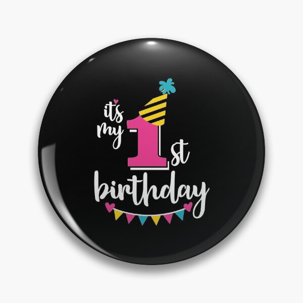 Item preview, 1st birthday 1 year of being awesome 1 year kid girl boy Off birthday Vacation Inspiration Joy Mood designed and sold by DesignByHeartUK.