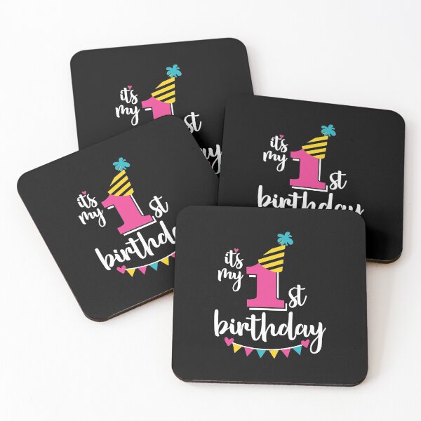 Item preview, 1st birthday 1 year of being awesome 1 year kid girl boy Off birthday Vacation Inspiration Joy Mood designed and sold by DesignByHeartUK.