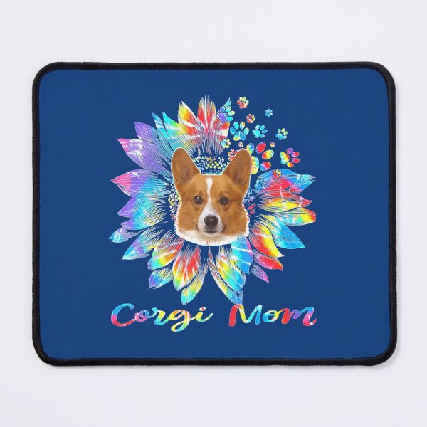 Item preview, Womens Sunflower Corgi Mom Tie Dye Dog   designed and sold by MARTINIFUSION.