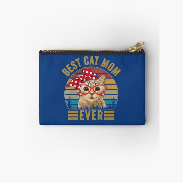 Item preview, Best Cat Mom Ever Vintage Retro 70S Bandana Red Glasses   designed and sold by MARTINIFUSION.