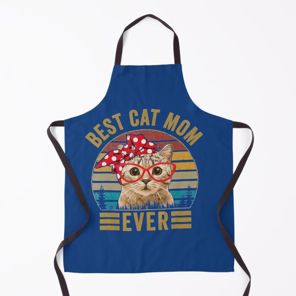 Item preview, Best Cat Mom Ever Vintage Retro 70S Bandana Red Glasses   designed and sold by MARTINIFUSION.
