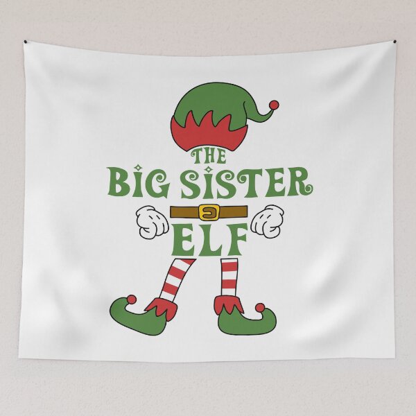 Item preview, The Big Sister Elf Christmas Family Matching Outfits Group Attire designed and sold by onicon.