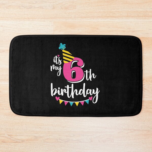Item preview, 6th birthday 6 years of being awesome 6 years kid girl boy Off birthday Vacation Inspiration Joy Mood designed and sold by DesignByHeartUK.