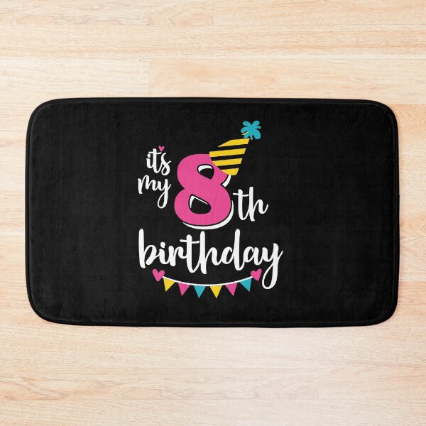 Item preview, 8th birthday 8 years of being awesome 8 years kid girl boy Off birthday Vacation Inspiration Joy Mood designed and sold by DesignByHeartUK.