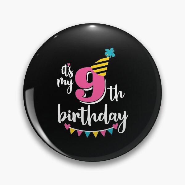 Item preview, 9th birthday 9 years of being awesome9 years kid girl boy Off birthday Vacation Inspiration Joy Mood designed and sold by DesignByHeartUK.