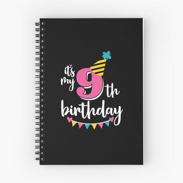 Item preview, 9th birthday 9 years of being awesome9 years kid girl boy Off birthday Vacation Inspiration Joy Mood designed and sold by DesignByHeartUK.