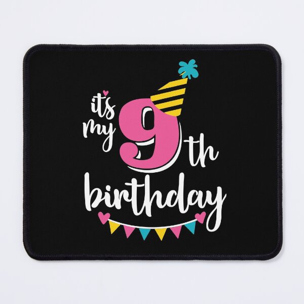 Item preview, 9th birthday 9 years of being awesome9 years kid girl boy Off birthday Vacation Inspiration Joy Mood designed and sold by DesignByHeartUK.
