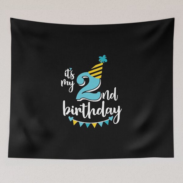 Item preview, 2nd birthday 2 years of being awesome 2 years kid girl boy Off birthday Vacation Inspiration Joy Mood designed and sold by DesignByHeartUK.