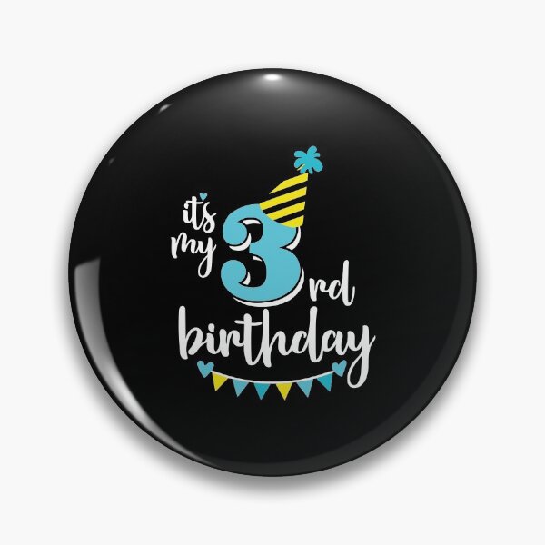 Item preview, 3rd birthday 3 years of being awesome 3 years kid girl boy Off birthday Vacation Inspiration Joy Mood designed and sold by DesignByHeartUK.