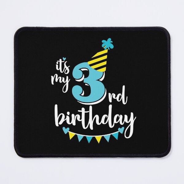 Item preview, 3rd birthday 3 years of being awesome 3 years kid girl boy Off birthday Vacation Inspiration Joy Mood designed and sold by DesignByHeartUK.