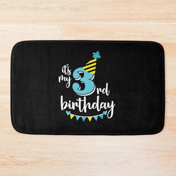 Item preview, 3rd birthday 3 years of being awesome 3 years kid girl boy Off birthday Vacation Inspiration Joy Mood designed and sold by DesignByHeartUK.