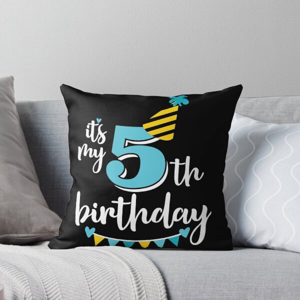 Item preview, 5th birthday 5 years of being awesome 5 years kid girl boy Off birthday Vacation Inspiration Joy Mood designed and sold by DesignByHeartUK.