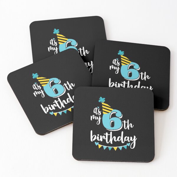 Item preview, 6th birthday 6 years of being awesome 6 years kid girl boy Off birthday Vacation Inspiration Joy Mood designed and sold by DesignByHeartUK.